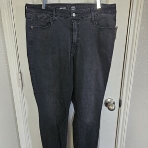 Old Navy Black Rockstar Super Skinny Secret Smooth Pockets Jeans Size 16